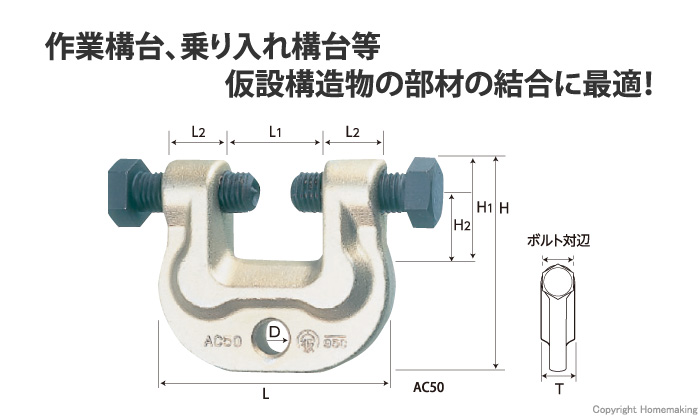 アイアンマン（仮設用挟締金具）