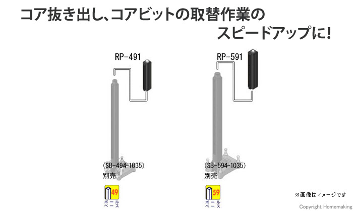 回転サブポール、回転ポールベース