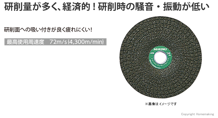 研削量が多く、経済的