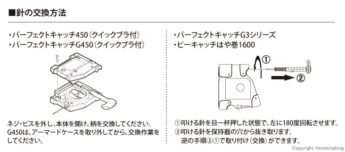 針の交換方法