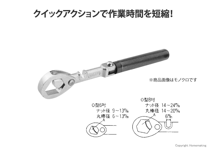 クイックハンドルレンチO型