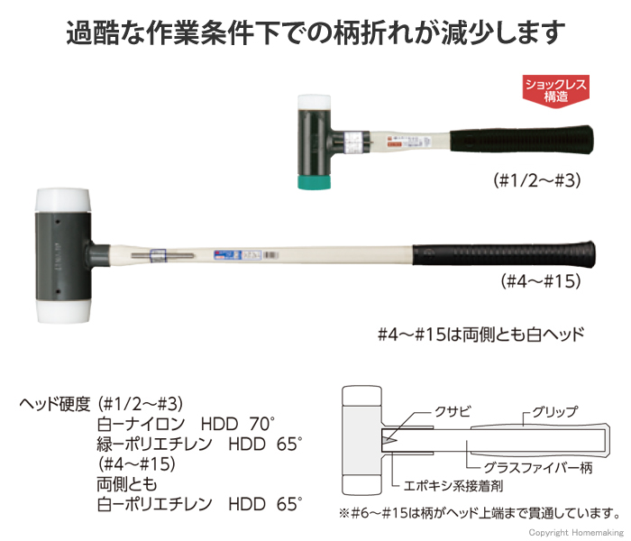 売れ筋】 オーエッチ工業 カッパーハンマー#12 CO-120