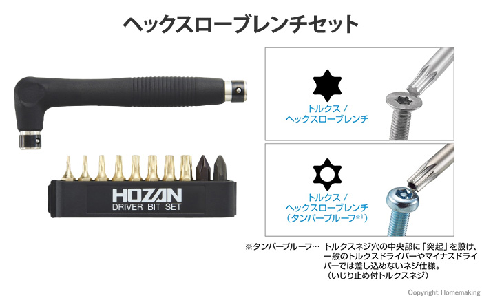 ヘックスローブレンチセット