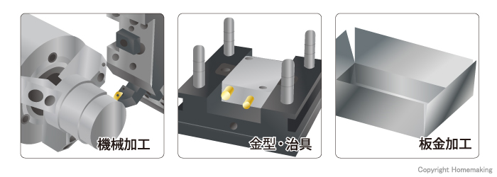 機械加工　金型・治具　板金加工