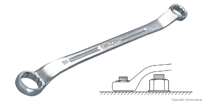 45度両口めがねレンチセット(6丁組)