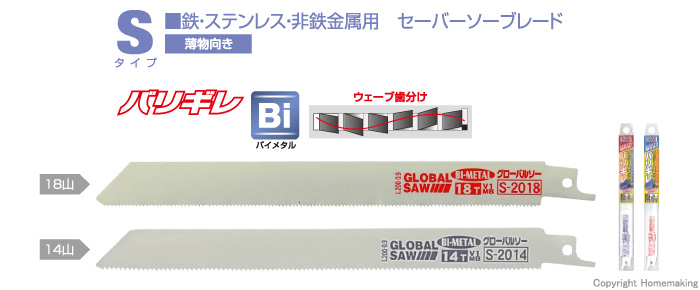 グローバルソー バリギレ 薄物向き