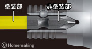 部分的耐熱カラー塗装