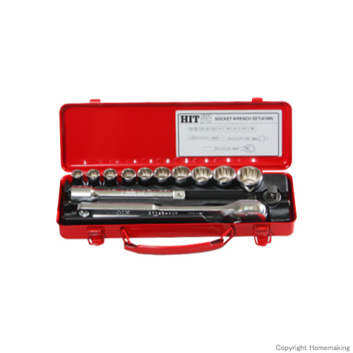 Hit ソケットレンチセット 差込角12 7mm 他 410m ホームメイキング 電動工具 大工道具 工具 建築金物 発電機の卸値通販