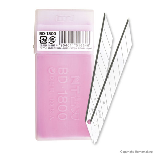NTカッター 替刃デザインD 30°連続刃 100枚入り::BD-1800|ホーム NTカッター 替刃デザインD 30°連続刃 100枚入り::BD-1800|ホーム