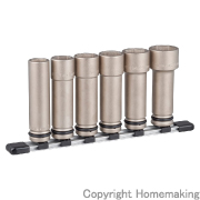 インパクト用超ロングソケットセットホルダー付(差込角12.7mm)