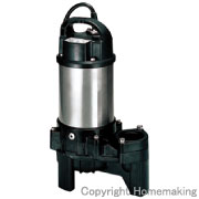 ツルミポンプ 汚物用水中ハイスピンポンプPU型 非自動形(100V・50Hz 