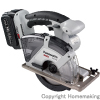 18V　135mm充電パワーカッター(5.0Ah電池×2・充電器・ケース付)　グレー