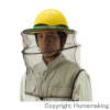 ヘルメット取付式　防蜂ネット