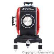 レーザーロボ Xline-E レッド　地墨クロス(フルライン)　受光器+三脚付