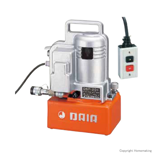 ダイア 電動油圧ポンプ 電磁弁切換式(高圧ホース別売)::DSP-201N