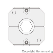 TR-700用圧縮ダイス　六角圧縮　8～14-12