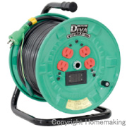 電圧電流メーター付デジタルドラム DiVA(ディーヴァ)(100V)アース・漏電ブレーカ付　30m