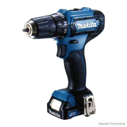 makita (マキタ) 10.8V 1.3Ah 充電式ドライバドリル 青 ケース・充電器・バッテリ1個付 DF330D