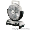 【GW特典付】10.8V　充電式ファン(羽根径235mm・ACアダプタ付・首振り機能付)　(本体のみ)　白