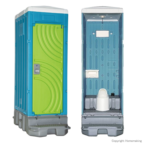 日野興業 簡易水洗式トイレ 樹脂製和式便器(フットポンプ式)::GX-ACP 