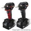 【GW特典付】18V 充電式インパクトドライバ(5.0Ah電池×2・充電器・ケース付) 赤