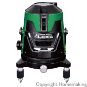 レーザーロボ LEXIA 51　グリーン(縦・横・矩十字・地墨)　受光器＋三脚付