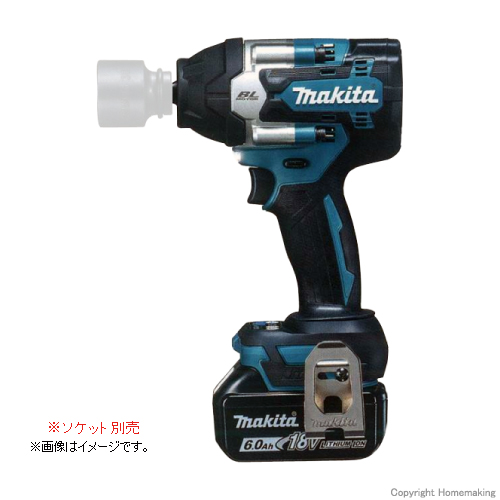 マキタ 18V 充電式インパクトレンチ(6.0Ah電池×2・充電器・ケース付 