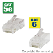 貫通式モジュラープラグ　CAT5e