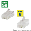 貫通式モジュラープラグ　CAT5e