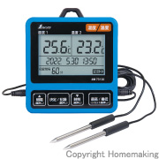 デジタル温度計 Ｉ　データログ機能付　隔測式ツインプローブ　防塵防水