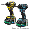 【限定色】36V マルチボルトコードレスインパクトドライバ(Bluetooth搭載2.5Ah電池×2・充電器・ケース付)　デザートイエロー