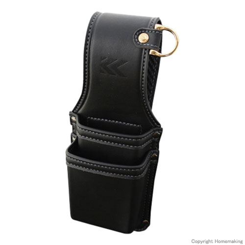 Amazon | フジ矢 圧着2段ホルダー 黒金 LIGHT PU LEATHER SERIES