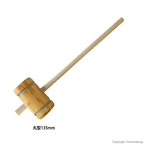浅野木工所 (集成材)金巻丸型掛矢 120mm: 他:17305|ホーム 浅野木工所 (集成材)金巻丸型掛矢 120mm: 他:17305|ホーム
