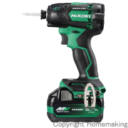 18V　コードレス静音インパクトドライバ(マルチボルト2.5Ah[18V-5.0Ah]電池×2・充電器・ケース付)