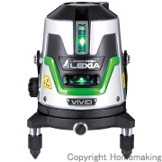 レーザーロボ LEXIA VIVID 51　グリーン(縦・横・矩十字・地墨)　受光器＋三脚付