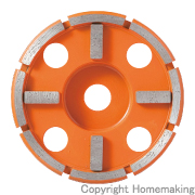 研削達人　十文字カップ　外R型　100mm×4.5mm×15mm