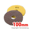 曲面研磨用ダイヤモンドホイール(フレキシブルタイプ)　磨人　乾式　φ100mm　#100