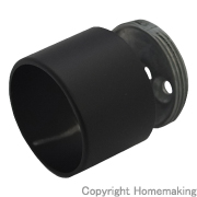 二重ソケット　ブラック　φ19mm　1箱(50個入)