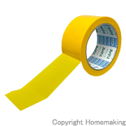 カットエースFY(床養生)　黄　50mm×25m　1箱(30巻入)