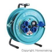 防雨型パイロットランプ付サンデーレインボーリール(100V・標準型)　20m