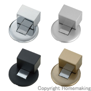 マグネットドアストッパー　スクエア型　クローム　1個