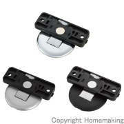 マグネットドアストッパー　コンシールド型　クローム　1個