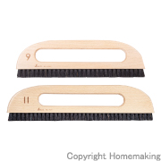 撫でブラシ　馬毛2行 9寸