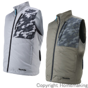 充電式ファンベスト(高撥水+透湿性生地)　(ウエアのみ)　M　グレー