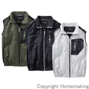 ミドルファンベスト　カーキ　M