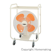 キャスタースイファンＶＢタイプ　トレー付　100V 羽径45cm･プラスチック製