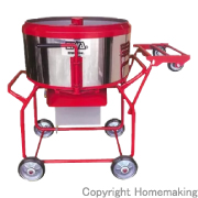 モルタルミキサー(側ステン)6輪　80L　750W