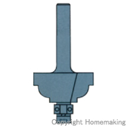 飾面ルーター(ベアリング付)　両段サジ面　4分　(軸径12mm)