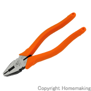 ペンチ(樹脂グリップ付・落下防止ヒモ取付け穴付) 150mm ペンチ(樹脂グリップ付・落下防止ヒモ取付け穴付) 150mm