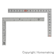 曲尺同厚　シルバー　50cm　裏面角目　名作　JIS